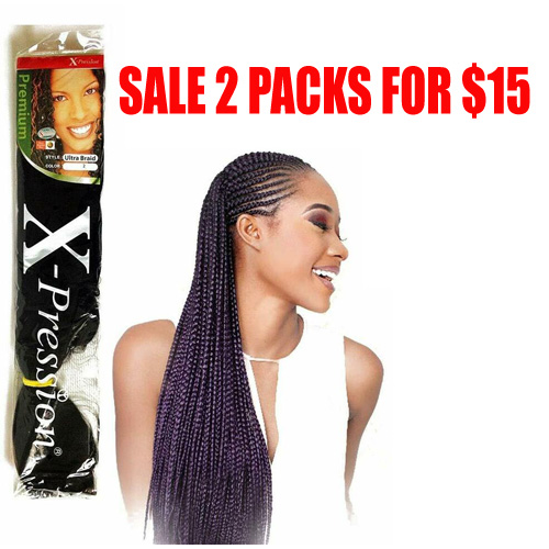 SALE 2 FOR $15 X-Pression Ultra Braid Hair Extensions – Bella Hair  Extensions and Braiding Studio